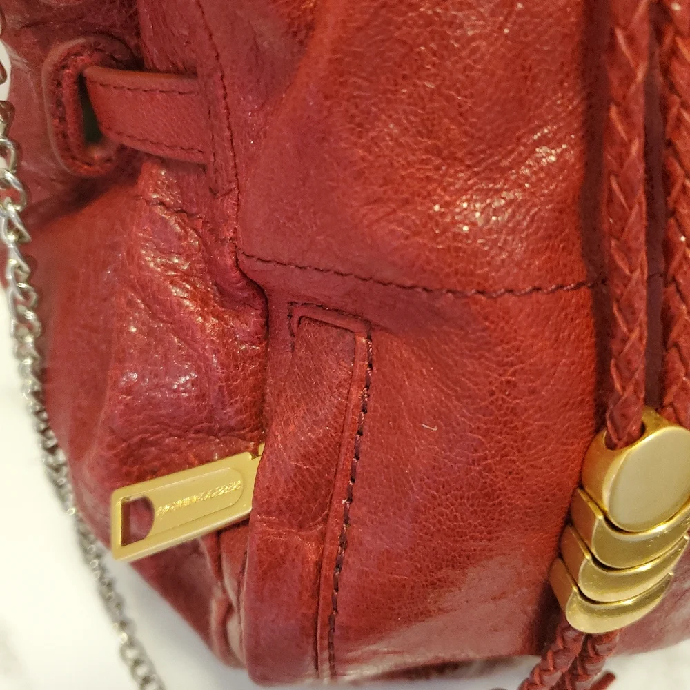 Red Leather Hobo By Rebecca MINKOFF